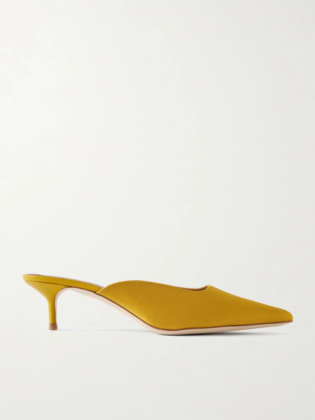  Staud Staud - Sebastian Satin Mules - Gold 