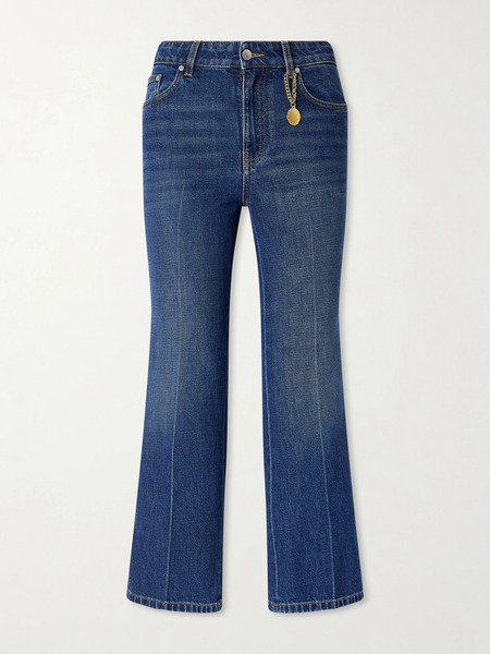  Stella Mccartney Stella Mccartney - Mid-rise Cropped Flared Jeans - Mid Denim 