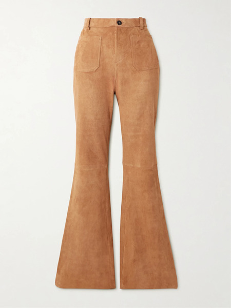  Stouls Stouls - Laurent Suede Flared Pants - Camel 