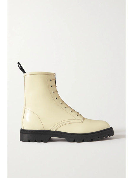  The Row The Row - Ranger Lace-up Leather Ankle Boots - Cream 