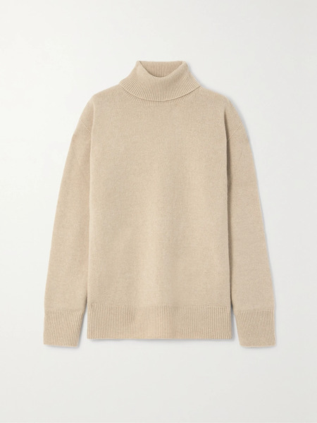  The Row The Row - Stepny Oversized Wool And Cashmere-blend Turtleneck Sweater - Sand 