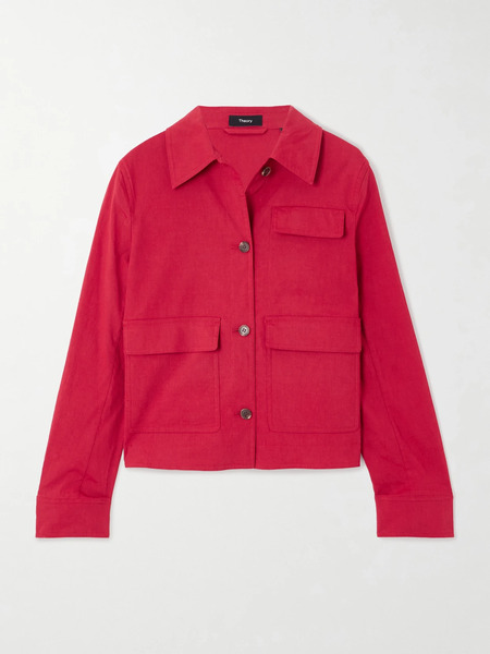  Theory Theory - Linen-blend Jacket - Red 