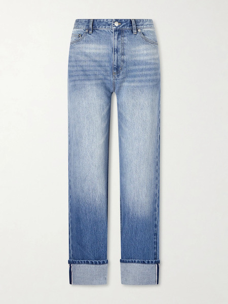  Tibi Tibi - Alec Low-rise Straight-leg Selvedge Jeans - Blue 