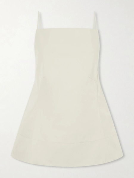  Tibi Tibi - Open-back Cotton-poplin Tank - Beige 