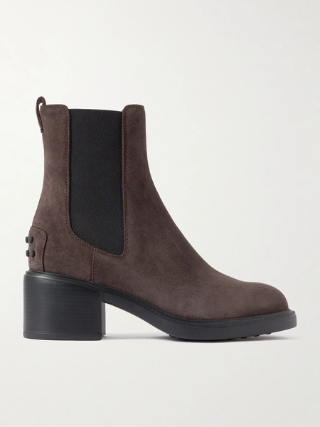  Tod's Tod's - Suede Chelsea Boots - Chocolate 