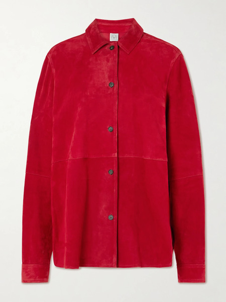  Toteme Toteme - Suede Overshirt - Red 