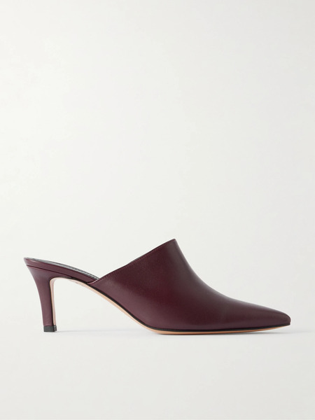  Tove Tove - Micha Leather Mules - Burgundy 