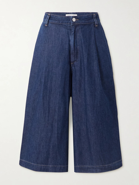  Twp Twp - Stefens Pleated Denim Culottes - Mid Denim 