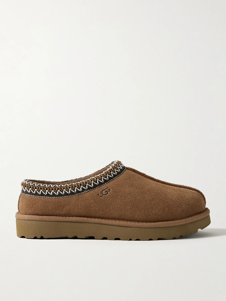  Ugg Ugg - Tasman Embroidered Shearling Slippers - Camel 