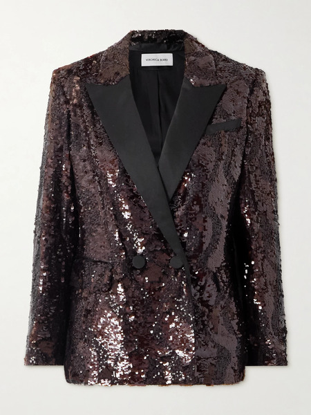  Veronica Beard Veronica Beard - Sevyn Sequined Satin Jacket - Multi 