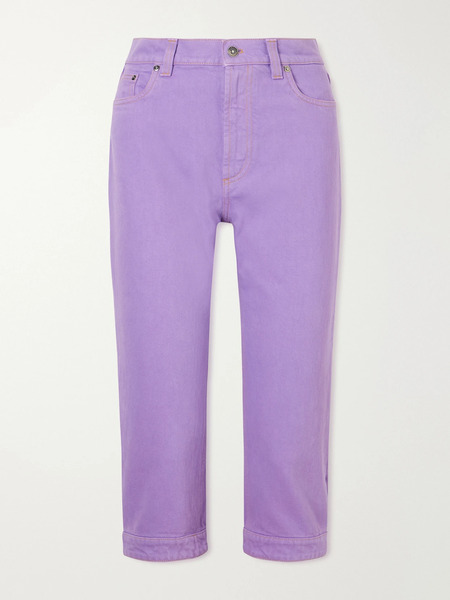  Versace Versace - Capri Slim-leg Pants - Lilac 