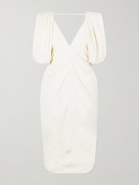  Versace Versace - Silk Crepe Cocktail Dress - Cream 