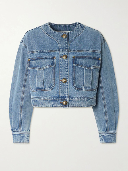  Zimmermann Zimmermann - Cropped Denim Jacket - Light Denim 
