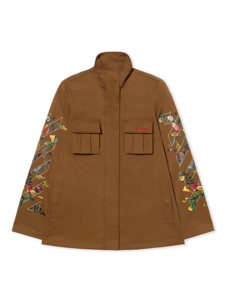 Off White Arrow Flower Field Twill Jacket - Female  Beech-beech 36 