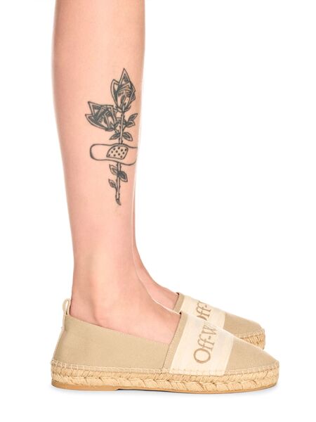  Off White Bookish Espadrilles - Female  Neutrals 40 