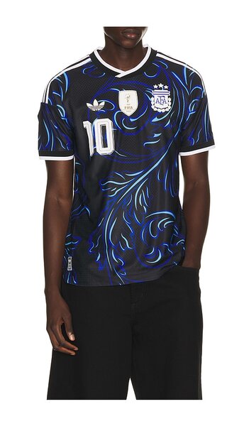  Adidas Originals Afa Argentina 26 2010 Away World Cup Jersey En Color Negro Talla M  (también En S). 