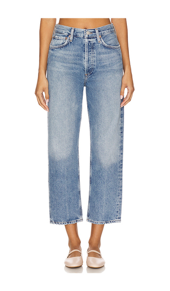  Agolde 90s Mid Rise Loose Straight Crop Jeans En Color Azul Talla 23  (también En 24, 25, 26, 27, 28, 29). 