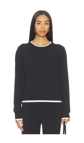  Artless Jersey De Cuello Redondo De Cachemira En Capas Tove En Color Charcoal Talla M  (también En S, Xl, Xs). 