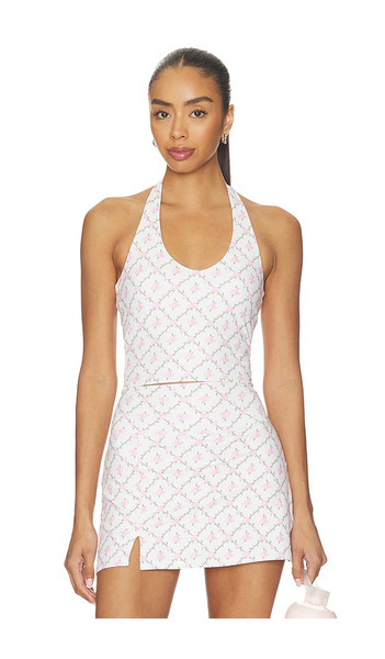  Astoria Top Halter Con Espalda Abierta Open-back Halter Top En Color Crema Talla Xl  (también En Xs). 