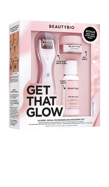  Beautybio Set De Descubrimiento Glopro Get That Glow Facial Microneedling Discovery Set En Color Belleza: Na Talla All . 