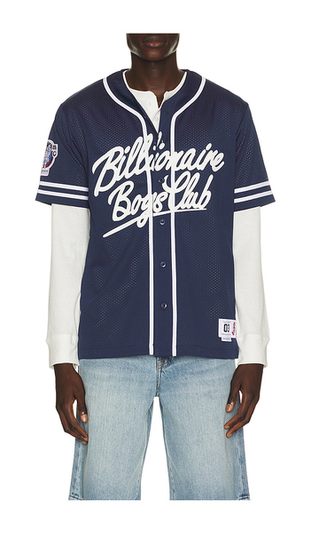  Billionaire Boys Club Camiseta Béisbol Big Chew En Color Azul Marino Talla L  (también En M, S, Xl/1x). 