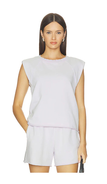  Bobi Camiseta Sin Mangas Tipo Musculosa Con Manga Raglán Raglan Muscle Tank Top En Color Lavanda Talla L  (también En M, S, Xl, Xs). 
