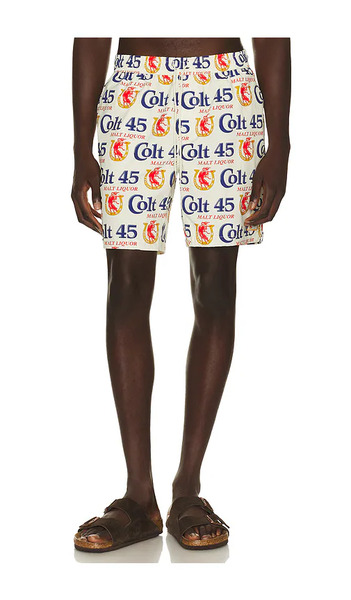  Brixton X Colt 45 7 Everyday Stretch Hybrid Short En Color Blanco Talla L  (también En M, S, Xl/1x). 