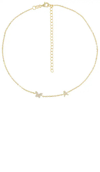  By Adina Eden Collar Pave En Color Oro Metálico Talla A  (también En B, C, D, E, F, G, I, J, K, L, N, O, P, R, S, T, V). 