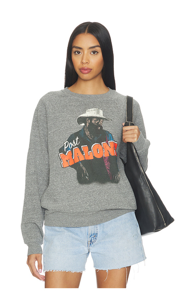  Daydreamer Sudadera Raglán Post Malone Posty Leanin Vintage En Color Gris Talla L  (también En M, S, Xl, Xs). 