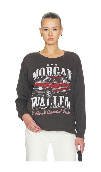  Daydreamer Top Manga Larga Morgan Wallen Ain't Coming Back Merch En Color Negro Talla L  (también En M, S, Xl, Xs). 