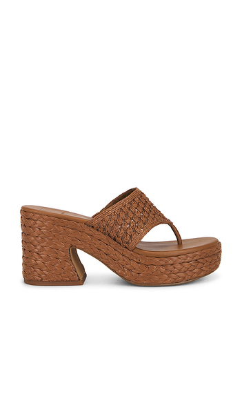 Dolce Vita Mules De Plataforma Con Punta Abierta Ripple En Color Marrón Talla 10  (también En 6.5, 7, 7.5, 8, 8.5, 9, 9.5). 