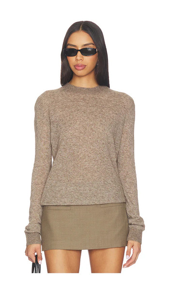  Eaves X Jasmine Tookes Kathryn Light Knit Crewneck En Color Taupe Talla L  (también En M, S, Xl, Xxs). 