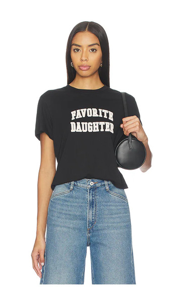  Favorite Daughter Camiseta Estilo Universitario The Cropped En Color Negro Talla M  (también En S, Xs). 