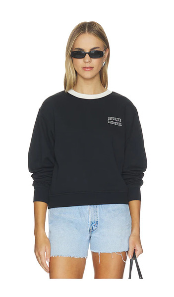  Favorite Daughter Sudadera The Collegiate Chest Classic En Color Black & White Talla L  (también En M, S, Xl, Xs). 