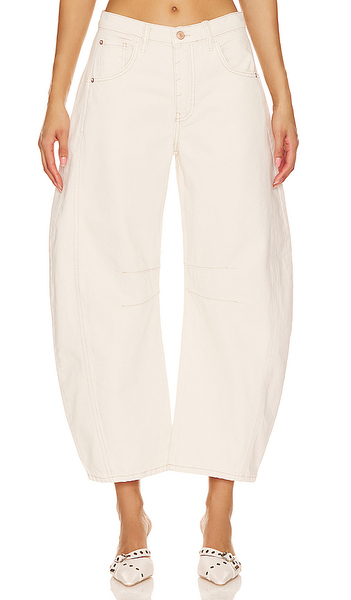  Free People Barril De Media Altura We The Free Good Luck En Color Crema Talla 25  (también En 24, 26, 27, 28, 29, 30, 31, 32). 