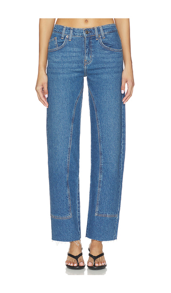  Free People Recto De Tiro Medio Risk Taker En Color Azul Talla 24  (también En 25, 26, 27, 28, 29, 30, 31, 32). 