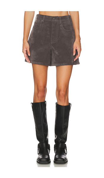  Free People Shorts De Gamuza Sintética Tippi En Color Gris Talla 24  (también En 25, 26, 28, 29, 31). 