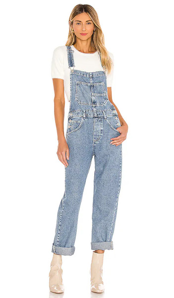  Free People X We The Free Ziggy Denim Overall En Color Denim Claro Talla L  (también En M, S, Xl, Xs). 