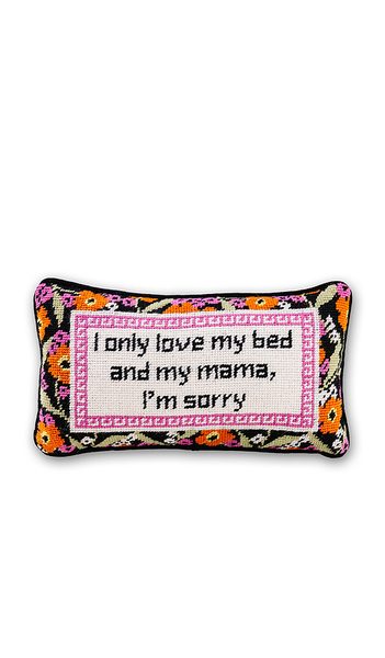  Furbish Studio Cojín De Bordado Needlepoint De Drake Drake Needlepoint Pillow En Color Orange,black Talla All . 