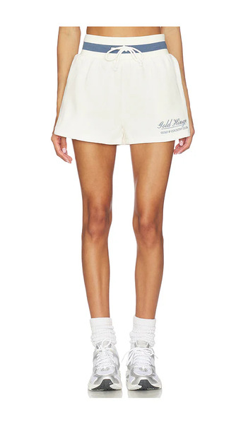  Gold Hinge Shorts Deportivos De Banda Ancha Country Club En Color Crema Talla L  (también En M, S, Xl, Xs). 