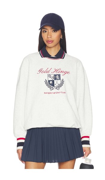  Gold Hinge Sudadera De Cuello Redondo Oversized Heritage En Color Blanco Talla L  (también En M, S, Xs). 