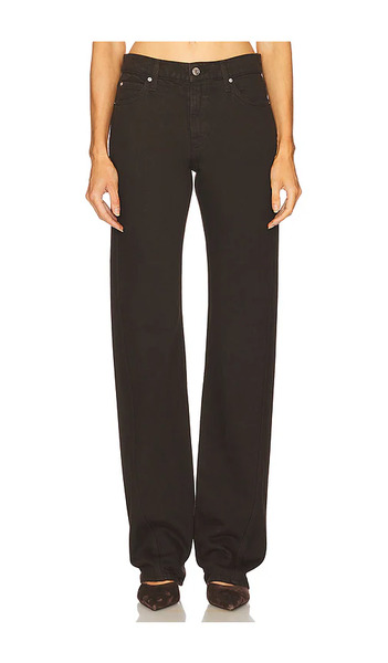  Grlfrnd Graham Low Rise Straight Twisted Seam En Color Marrón Talla 28  (también En 29, 30, 31, 32). 