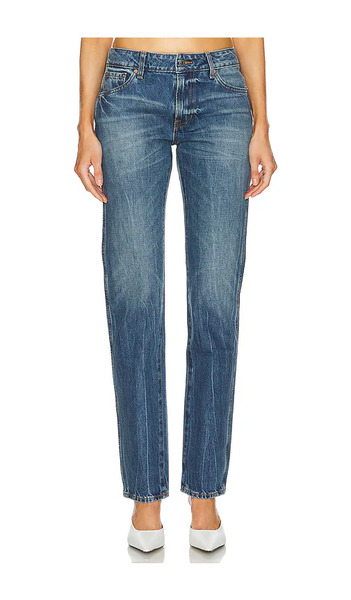  Grlfrnd Isabel Low Rise Straight Jeans En Color Denim-medium Talla 24  (también En 25, 26, 27, 28, 30). 