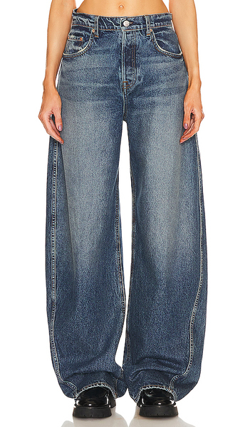  Grlfrnd Paola Barrel Leg Jean En Color Denim-dark Talla 23  (también En 24, 25, 26, 27, 28, 29, 30). 