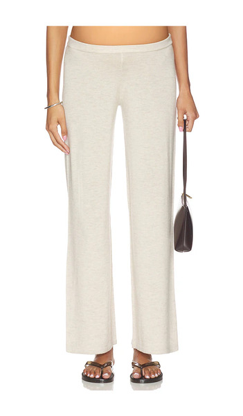  Hatch Pantalón De Punto De Pierna Ancha The Celeste Knit Pant En Color Beige Talla L  (también En M, S). 