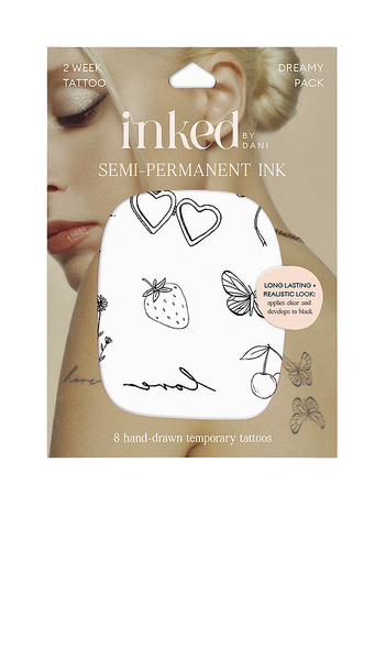  Inked By Dani Tatuajes Temporales Dreamy Pack Semi-permanent Ink Pack En Color Belleza: Na Talla All . 