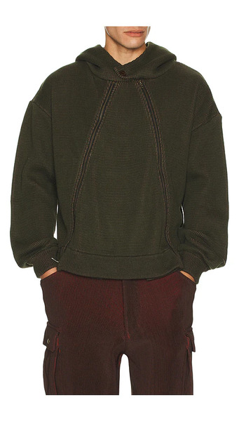  Isa Boulder Sudadera Con Capucha Con Cremallera Triangle En Color Verde Oscuro Talla L  (también En S). 