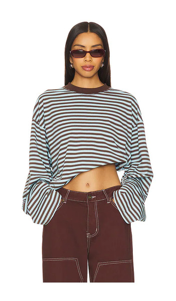  Lioness Bloom Long Sleeve Top En Color Brown, Baby Blue Talla L  (también En M, S, Xl, Xs, Xxl, Xxs). 