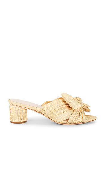  Loeffler Randall Mule Plisado Con Nudo Emilia En Color Beige Talla 10  (también En 6, 6.5, 7, 7.5, 8, 8.5, 9, 9.5). 
