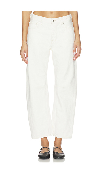  Madewell Pantalón De Corte Amplio. Darted En Color Blanco Talla 23  (también En 28, 29, 30, 32, 33). 